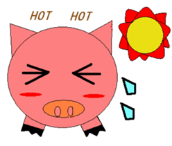 Pink Pig to mischief sticker #4810743