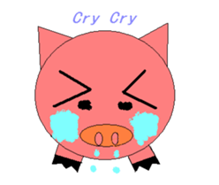 Pink Pig to mischief sticker #4810755