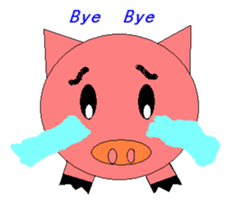 Pink Pig to mischief sticker #4810758