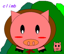 Pink Pig to mischief sticker #4810759