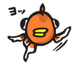 Front goldfish "Mr. Omedeka" sticker #4810880
