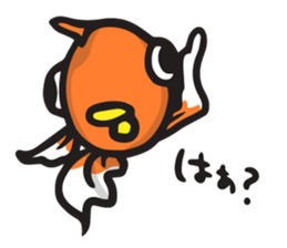 Front goldfish "Mr. Omedeka" sticker #4810881