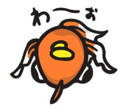 Front goldfish "Mr. Omedeka" sticker #4810888