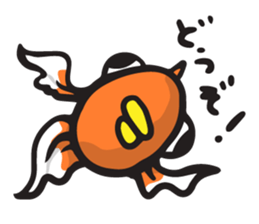 Front goldfish "Mr. Omedeka" sticker #4810891