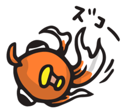 Front goldfish "Mr. Omedeka" sticker #4810892