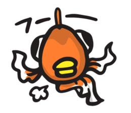 Front goldfish "Mr. Omedeka" sticker #4810900