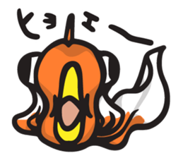 Front goldfish "Mr. Omedeka" sticker #4810901