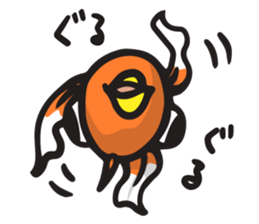 Front goldfish "Mr. Omedeka" sticker #4810904