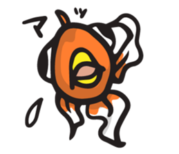 Front goldfish "Mr. Omedeka" sticker #4810907