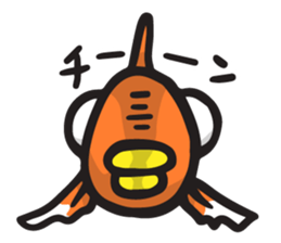 Front goldfish "Mr. Omedeka" sticker #4810918
