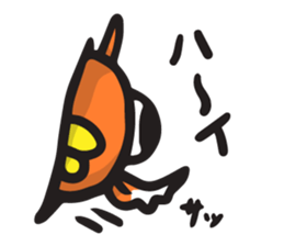 Front goldfish "Mr. Omedeka" sticker #4810919