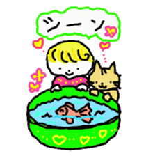 Baby and cat part6 sticker #4811611