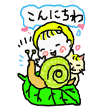 Baby and cat part6 sticker #4811617