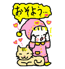 Baby and cat part6 sticker #4811618