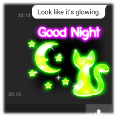 Glowing Stickers (Best With Black Theme)