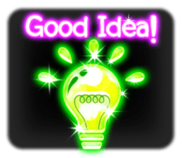 Glowing Stickers (Best With Black Theme) sticker #4812771