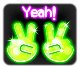 Glowing Stickers (Best With Black Theme) sticker #4812797