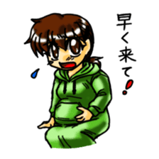 Pregnant woman daily life sticker sticker #4814395