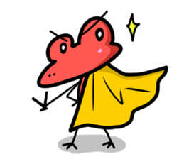 Frogman Red sticker #4814442