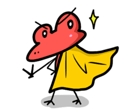 Frogman Red sticker #4814442