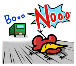 Frogman Red sticker #4814445