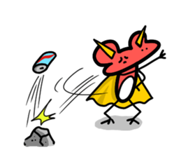 Frogman Red sticker #4814448