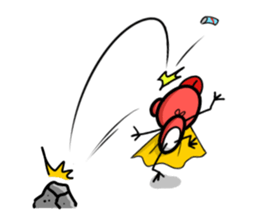 Frogman Red sticker #4814449