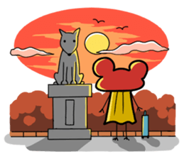 Frogman Red sticker #4814471