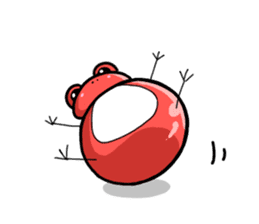 Frogman Red sticker #4814476
