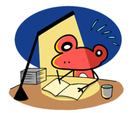 Frogman Red sticker #4814477