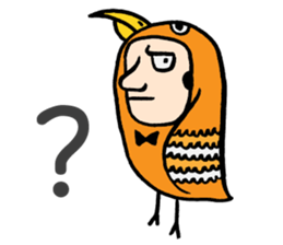 Mr. Big Nose loves daydreaming. sticker #4814480