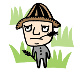 Mr. Big Nose loves daydreaming. sticker #4814481