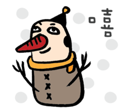 Mr. Big Nose loves daydreaming. sticker #4814488