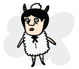 Mr. Big Nose loves daydreaming. sticker #4814492