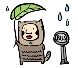 Mr. Big Nose loves daydreaming. sticker #4814497