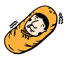 Mr. Big Nose loves daydreaming. sticker #4814498