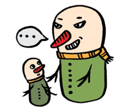 Mr. Big Nose loves daydreaming. sticker #4814507