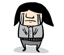 Mr. Big Nose loves daydreaming. sticker #4814514