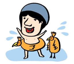 Mr. Big Nose loves daydreaming. sticker #4814517