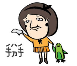 Mr. Big Nose loves daydreaming. sticker #4814518