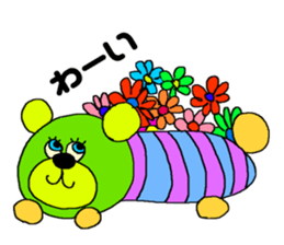 antique stuffed doll Sticker sticker #4815040