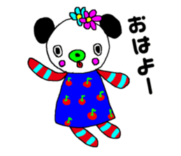 antique stuffed doll Sticker sticker #4815043