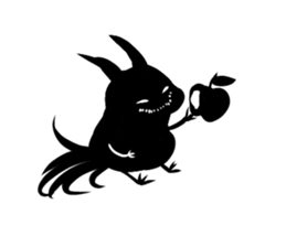 Shadow fox sticker #4815390