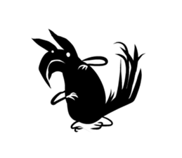 Shadow fox sticker #4815394