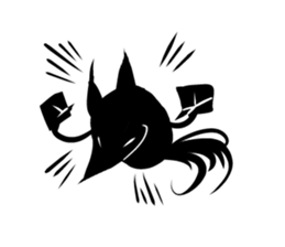 Shadow fox sticker #4815395