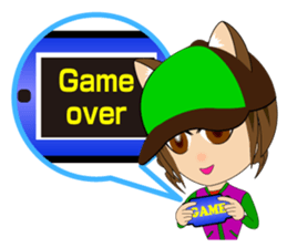 Cat, girl and women's everyday stickers sticker #4815518