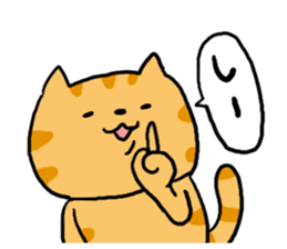 Red Tabby Cat Sticker sticker #4816115