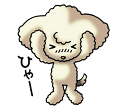 Cute Toy Poodle Sticker(Japanese) sticker #4816366
