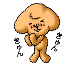 Cute Toy Poodle Sticker(Japanese) sticker #4816367