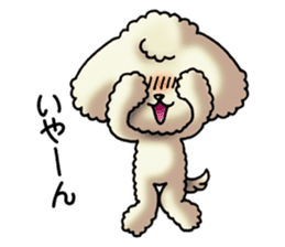 Cute Toy Poodle Sticker(Japanese) sticker #4816371